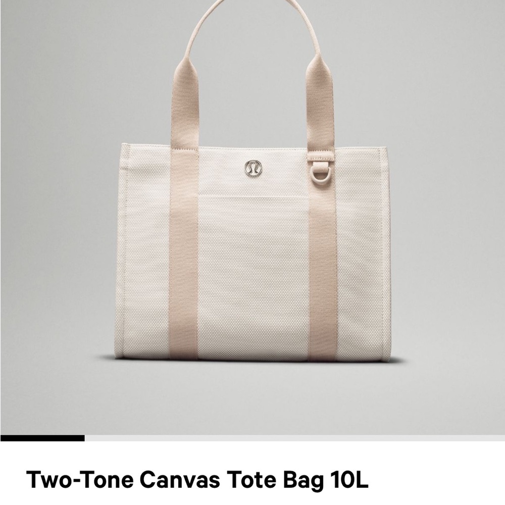 Lululemon Two-Tone Canvas Tote Bag